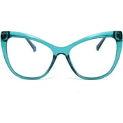 FEISEDY Trendy Cateye TR90 Blue Light Blocking Spring Hinges Computer Glasses Women B2676